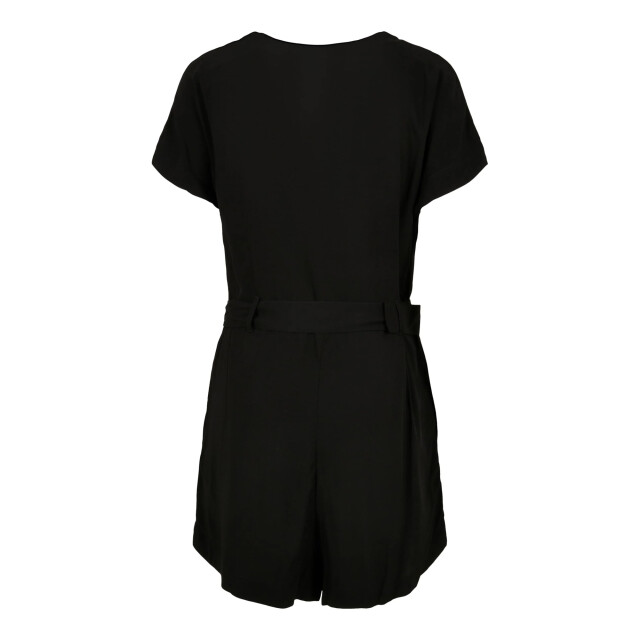 Urban Classics Dames bloemen viscose riem korte jumpsuit UTTN334_black large