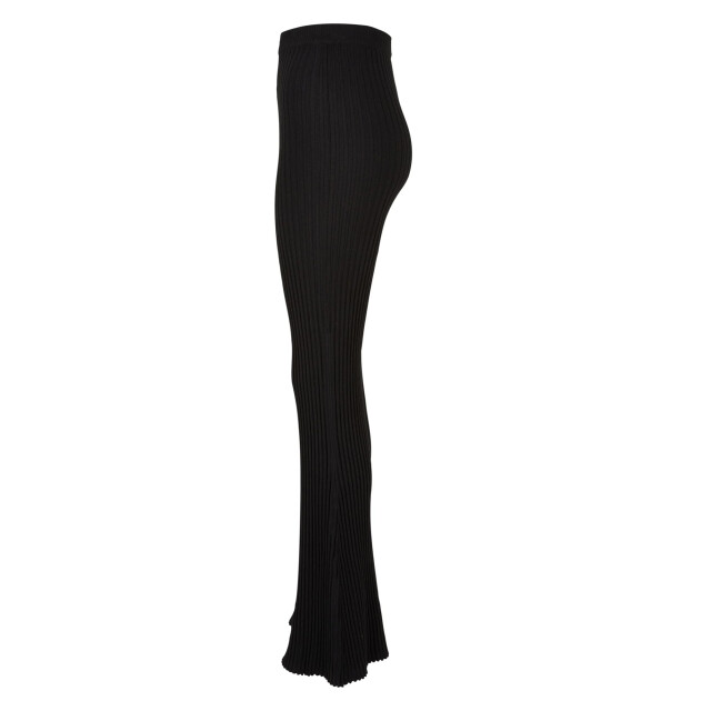 Urban Classics Dames gebreide geribde uitlopende legging UTTN328_black large