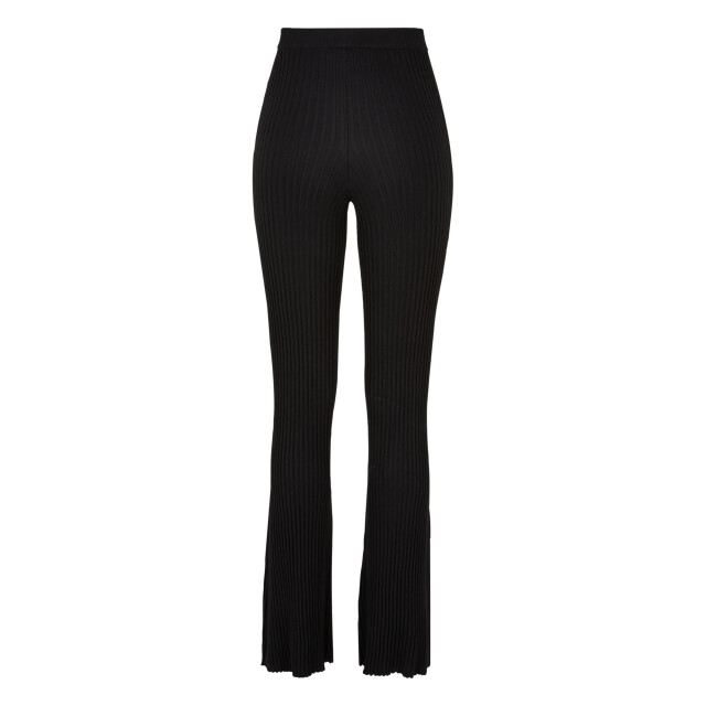 Urban Classics Dames gebreide geribde uitlopende legging UTTN328_black large