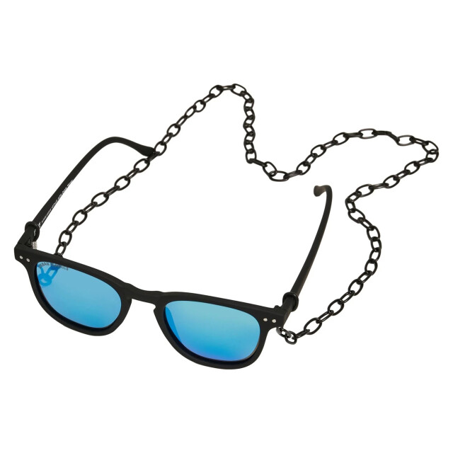 Urban Classics Arthur zonnebril voor volwassenen met ketting UTTN336_blackblue large
