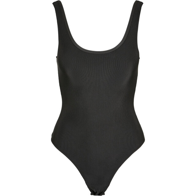 Urban Classics Dames glimmend geribd bodysuit UTTN1590_black large