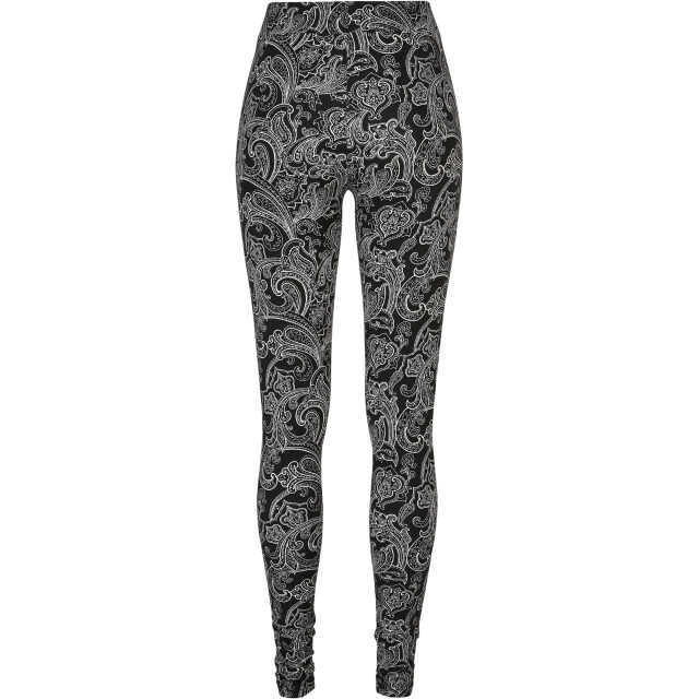 Urban Classics Dames zachte paisley legging UTTN1595_black large