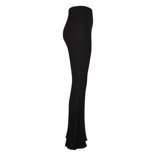 Urban Classics Dames gebreide geribde uitlopende legging UTTN328_black large