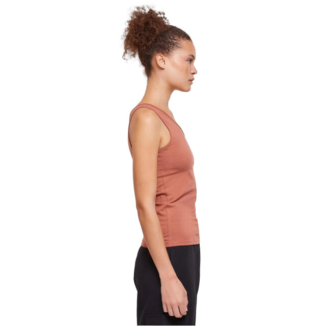 Urban Classics Dames asymmetrische top UTTN1581_terracotta large