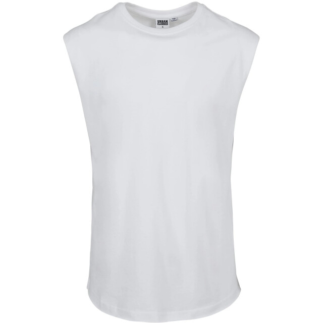 Urban Classics Heren mouwloze top met open rand UTTN395_white large