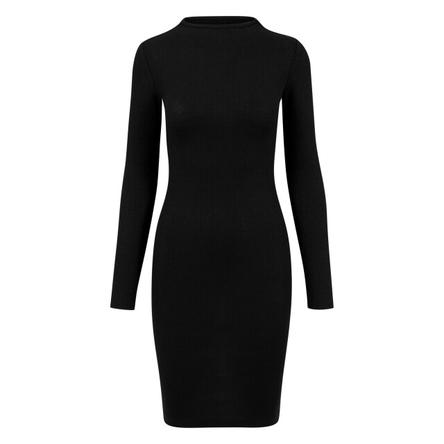 Urban Classics Dames ribjurk UTTN332_black large