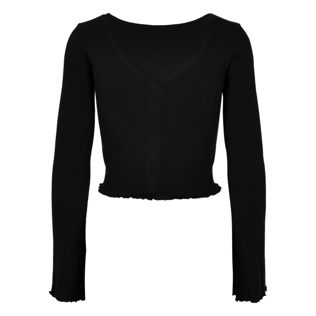 Urban Classics Dames ribbed cropped vest UTTN1577_black large