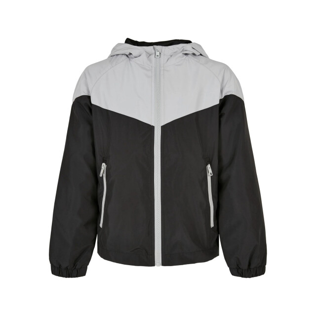 Urban Classics Jongens tech windrunner tweekleurig jasje UTTN307_asphaltblack large