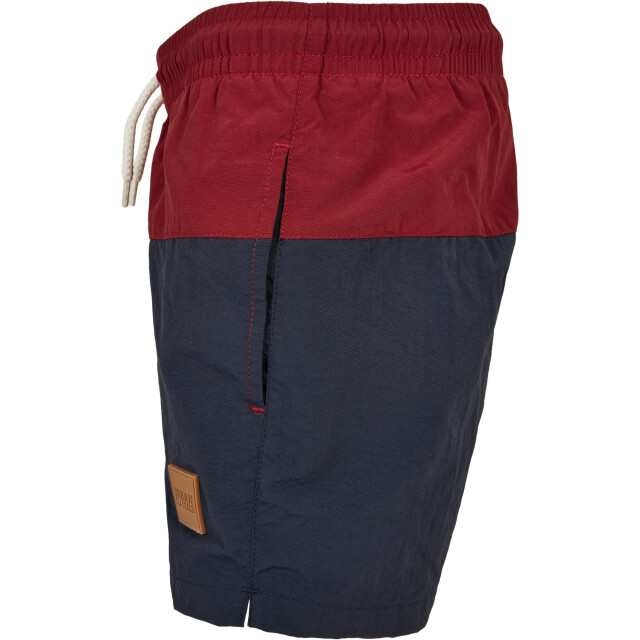Urban Classics Jongens kleurblok zwemshort UTTN297_navyburgundy large