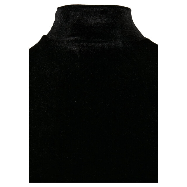 Urban Classics Dames fluwelen schildpad hals jurk UTTN300_black large