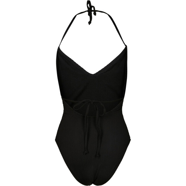 Urban Classics Dames geribbeld eendelig badpak UTTN295_black large