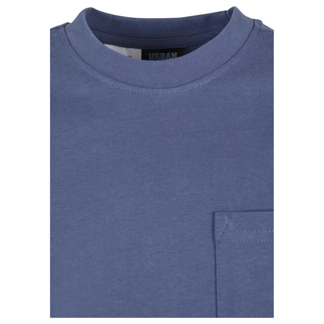 Urban Classics Jongens zwaargewicht pocket oversized t-shirt met lange mouwen UTTN1564_vintageblue large