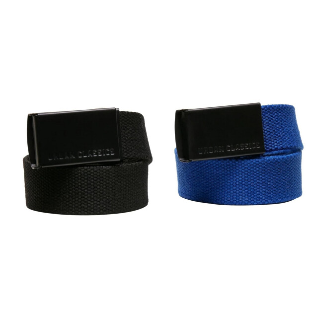 Urban Classics Canvas kinderriem (set van 2) UTTN287_blackblue large
