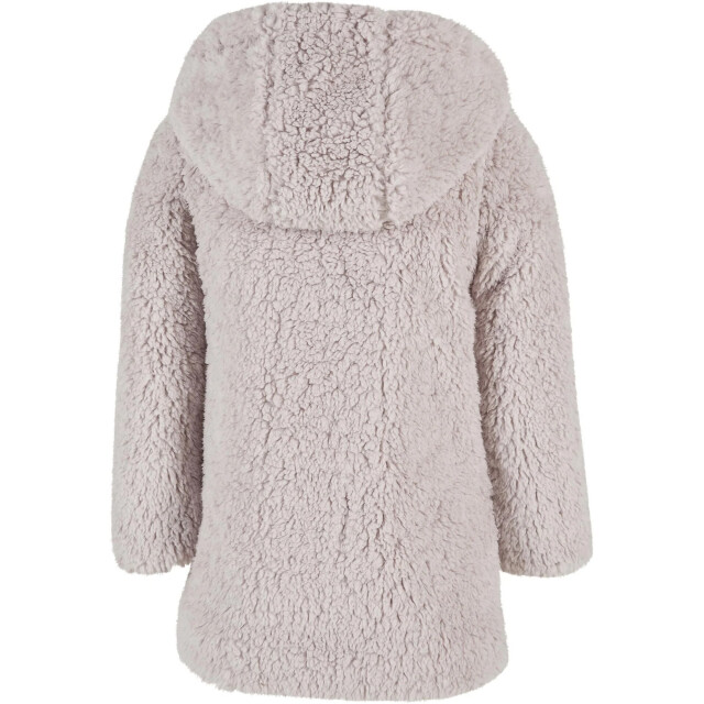 Urban Classics Sherpa jas voor meisjes UTTN362_warmgrey large