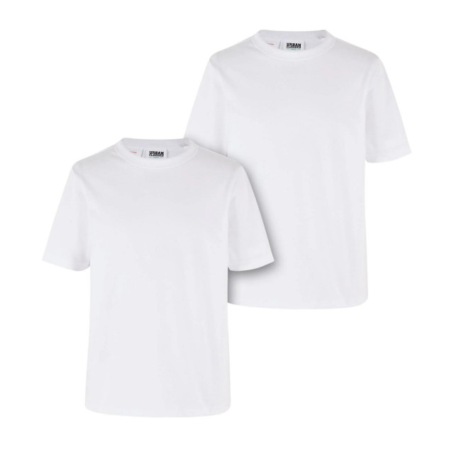 Urban Classics Jongens basic organic t-shirt (set van 2) UTTN1556_white large