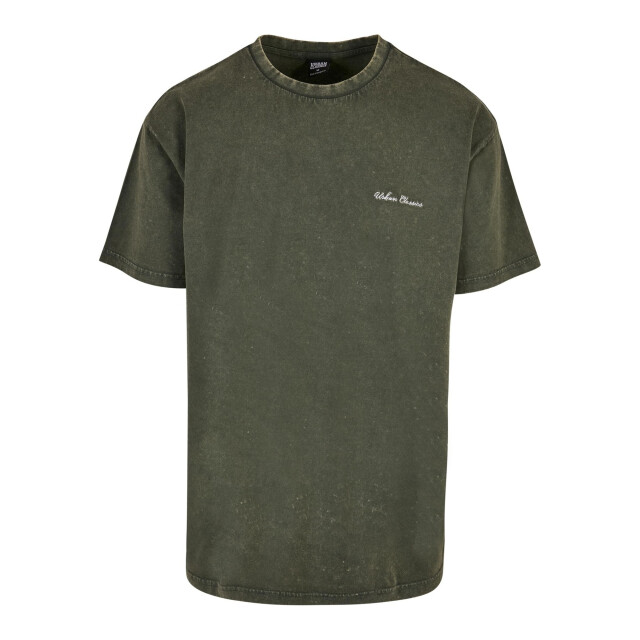 Urban Classics Heren geborduurd oversized t-shirt UTTN1558_bottlegreen large