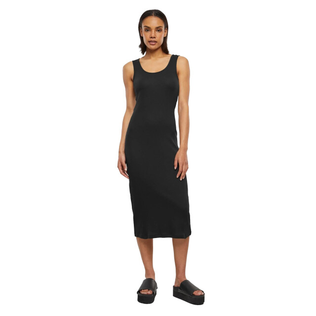 Urban Classics Dames ribjurk UTTN272_black large