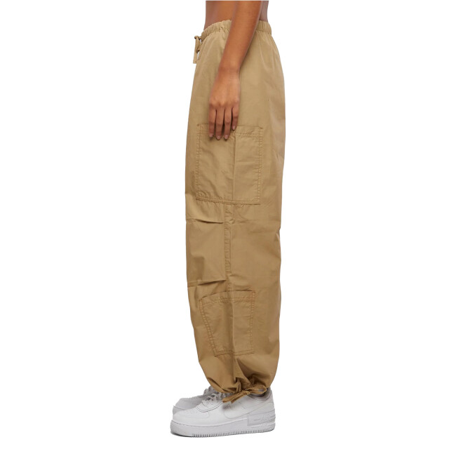 Urban Classics Dames katoenen parachute cargo broek UTTN1549_unionbeige large