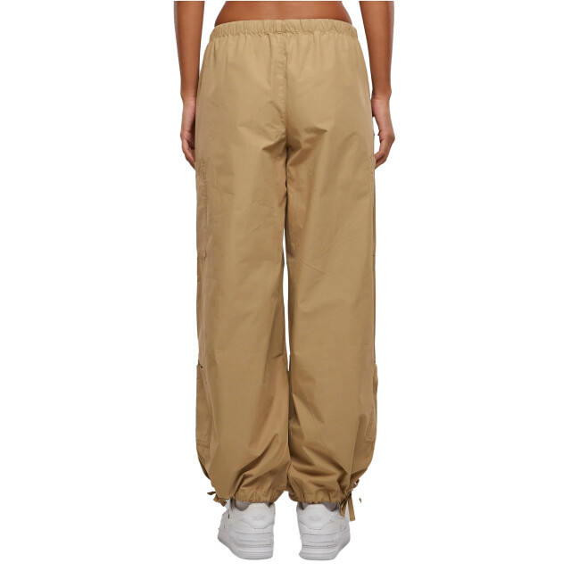 Urban Classics Dames katoenen parachute cargo broek UTTN1549_unionbeige large