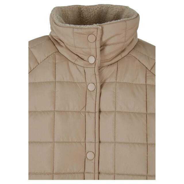 Urban Classics Dames gewatteerde jas UTTN1551_wetsand large