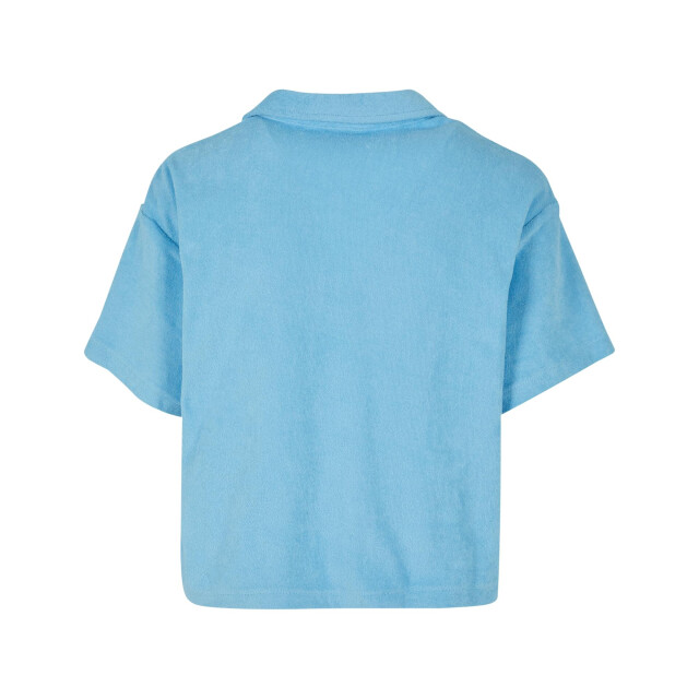 Urban Classics Dames badstof resort shirt UTTN253_balticblue large
