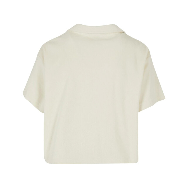 Urban Classics Dames badstof resort shirt UTTN253_palewhite large