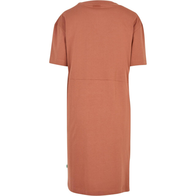 Urban Classics Dames organic oversized t-shirt met zijsplitten UTTN261_terracotta large