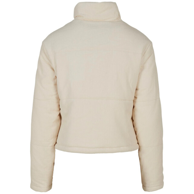 Urban Classics Dames corduroy pufferjas UTTN266_whitesand large