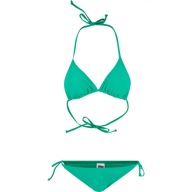 Urban Classics Dames driehoek gerecyclede bikini UTTN1539_ferngreen large