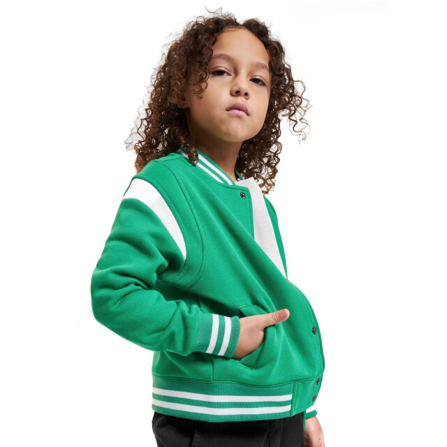 Urban Classics Jongens varsity-jas UTTN250_bodegagreenwhite large