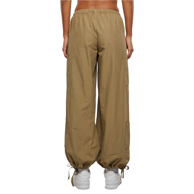 Urban Classics Dames katoenen parachute cargo broek UTTN1549_khaki large