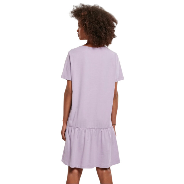 Urban Classics Dames valance t-shirt jurk UTTN236_lilac large