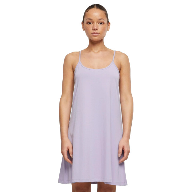 Urban Classics Dames stretch jersey jurk UTTN1538_dustylilac large