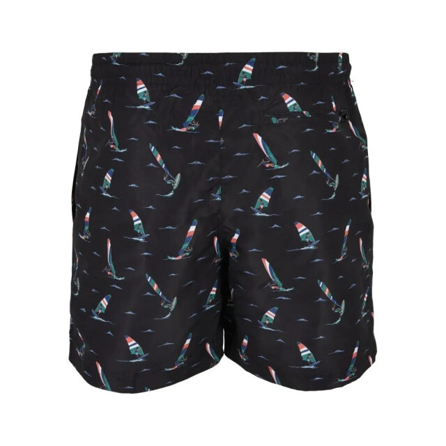 Urban Classics Heren surf print zwemshort UTTN1513_black large