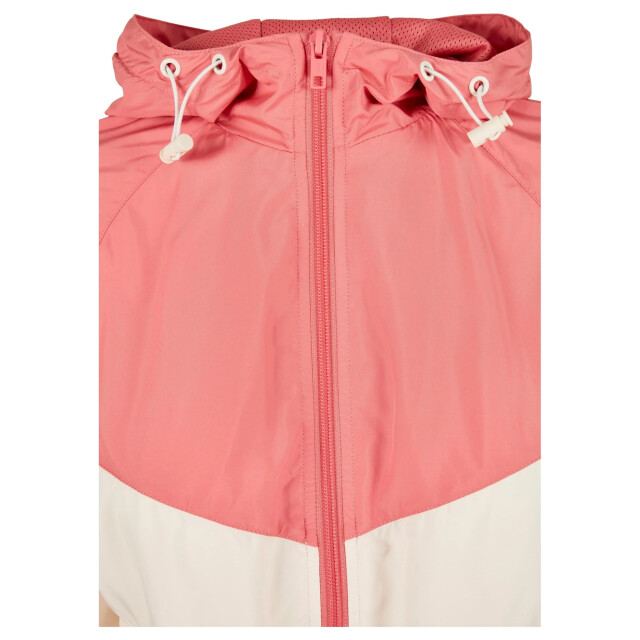 Urban Classics Dames arrow windjack UTTN228_palepinkwhitesand large