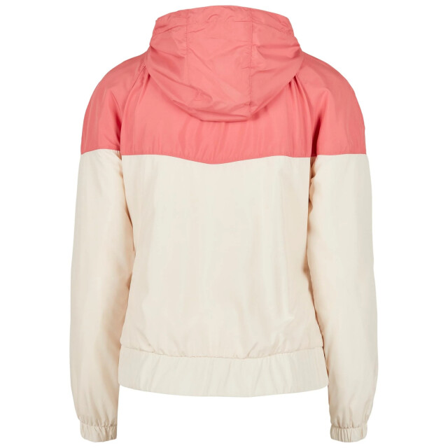 Urban Classics Dames arrow windjack UTTN228_palepinkwhitesand large
