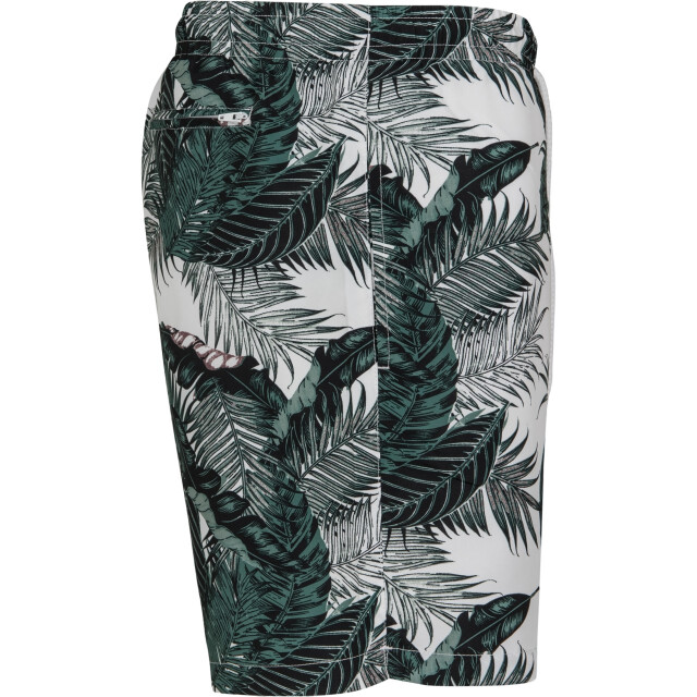 Urban Classics Heren zwemshort palm leaf UTTN1496_greenblackwhite large