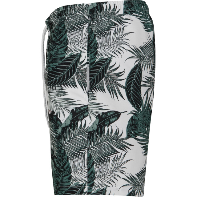 Urban Classics Heren zwemshort palm leaf UTTN1496_greenblackwhite large
