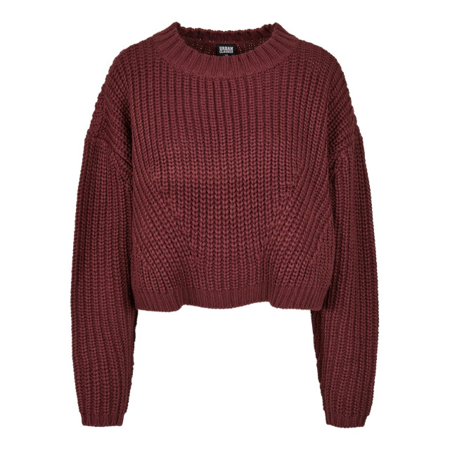 Urban Classics Dames oversized sweatshirt met brede mouwen UTTN220_cherry large