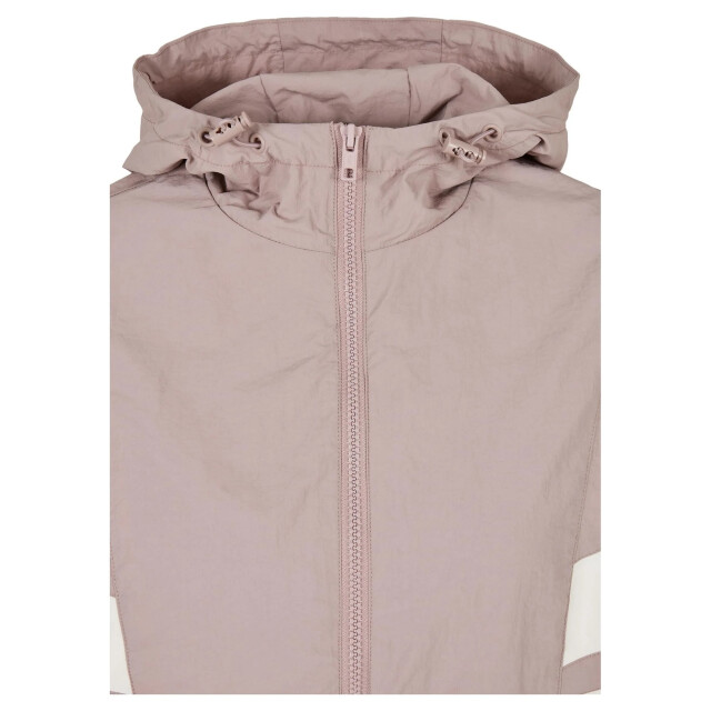 Urban Classics Dames gerimpeld batwing jasje UTTN209_duskrosewhitesand large