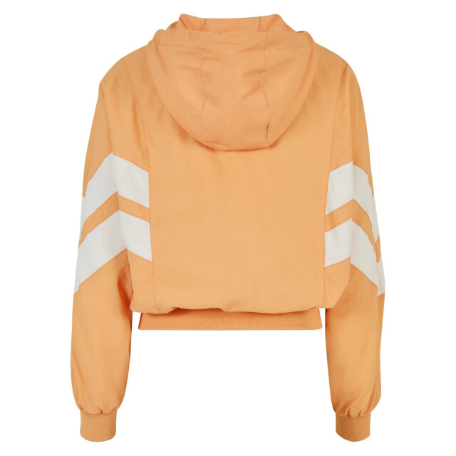 Urban Classics Dames gerimpeld batwing jasje UTTN209_paleorangewhitesand large