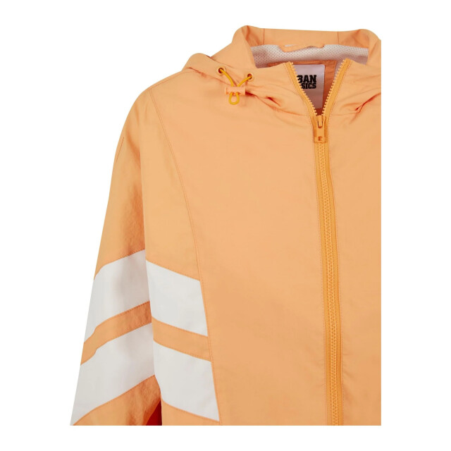 Urban Classics Dames gerimpeld batwing jasje UTTN209_paleorangewhitesand large