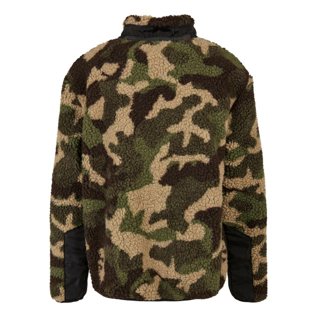 Urban Classics Camo sherpa jongens jas UTTN210_wood large