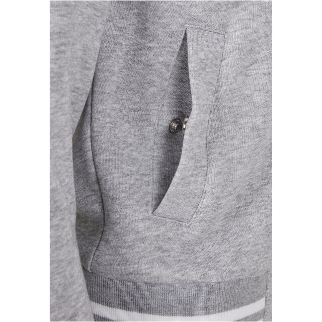 Urban Classics Dames college organic sweat jacket UTTN211_greywhite large