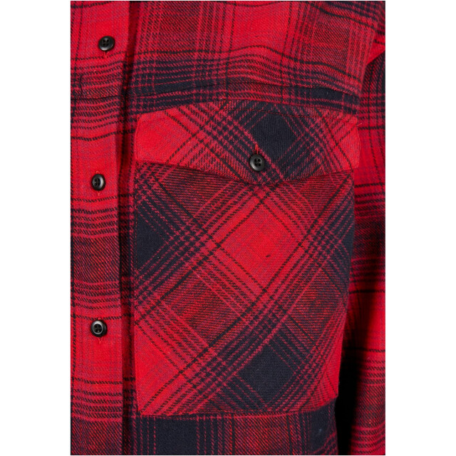 Urban Classics Dames geruit overhemd UTTN212_darkbluered large