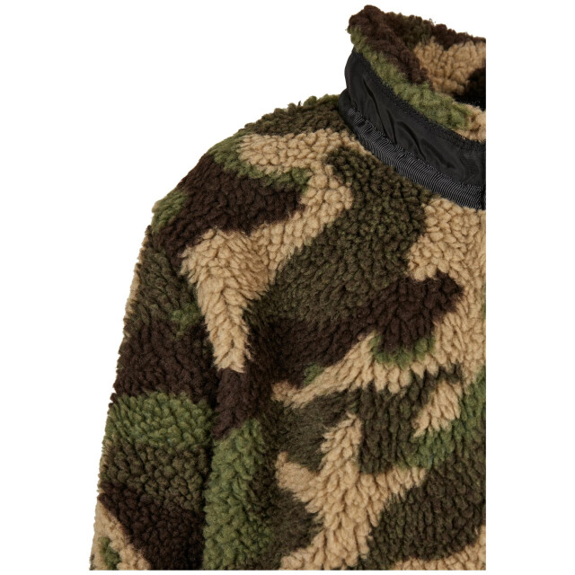 Urban Classics Camo sherpa jongens jas UTTN210_wood large