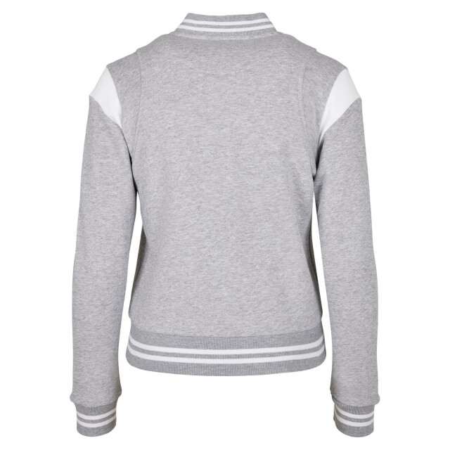 Urban Classics Dames college organic sweat jacket UTTN211_greywhite large