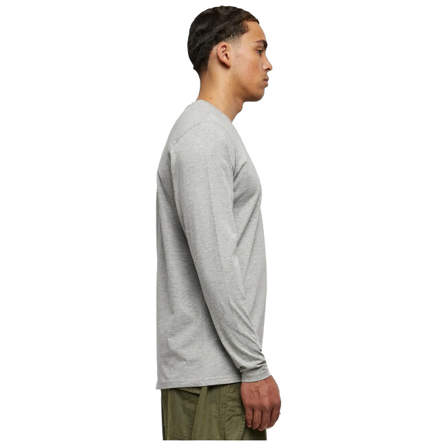 Urban Classics Heren basic henley t-shirt met lange mouwen UTTN208_grey large