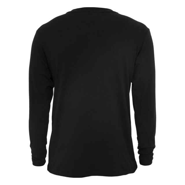Urban Classics Heren basic henley t-shirt met lange mouwen UTTN208_black large