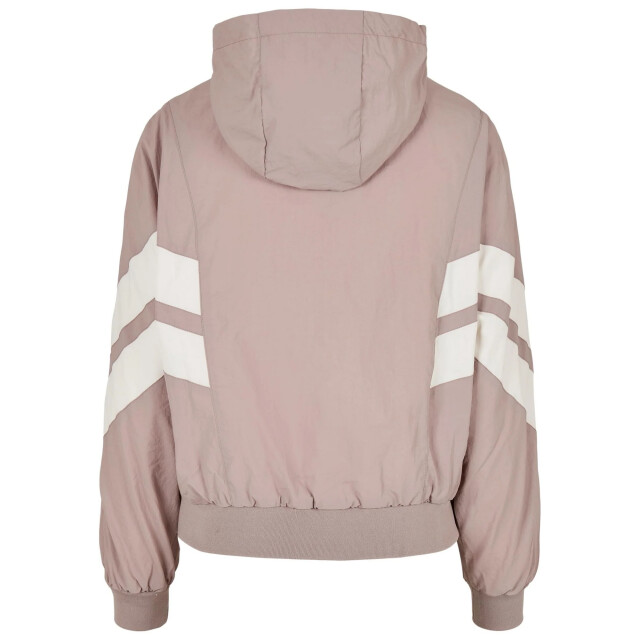 Urban Classics Dames gerimpeld batwing jasje UTTN209_duskrosewhitesand large